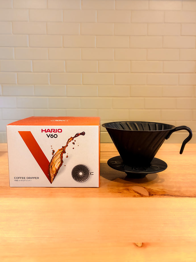 Hario V60 Matte Black Metal - 2 cup dripper