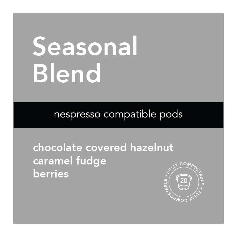 Seasonal Pods (Nespresso Compatible, Compostable, 20 pack)